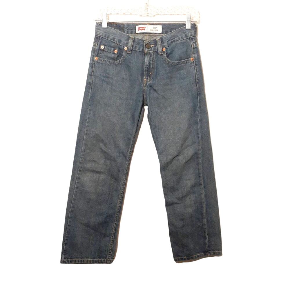 LEVI'S 550 boys jeans 10 Reg 25x25 blue relaxed fit straight leg denim red tab